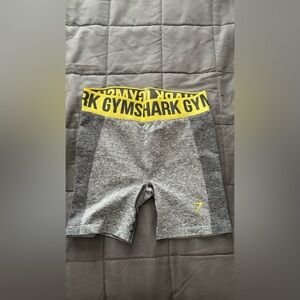 Gymshark gray and yellow shorts NEVER WORN BRAND NEW